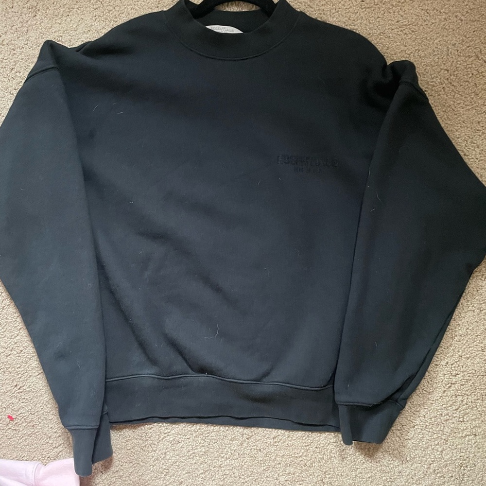 Fear of God, essentials hoodie, black size medium